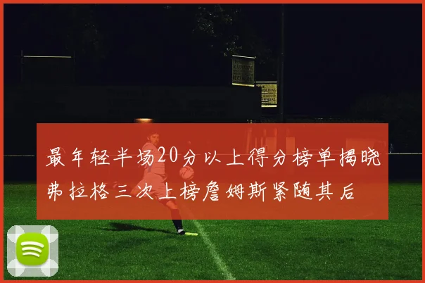 最年轻半场20分以上得分榜单揭晓弗拉格三次上榜詹姆斯紧随其后